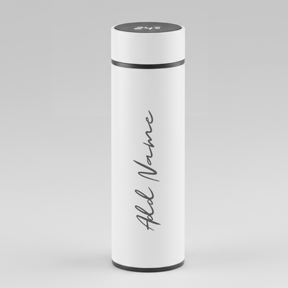 Personalised Flasks Engraved Stainless Steel Temperature Bottle for Tea - Full Name