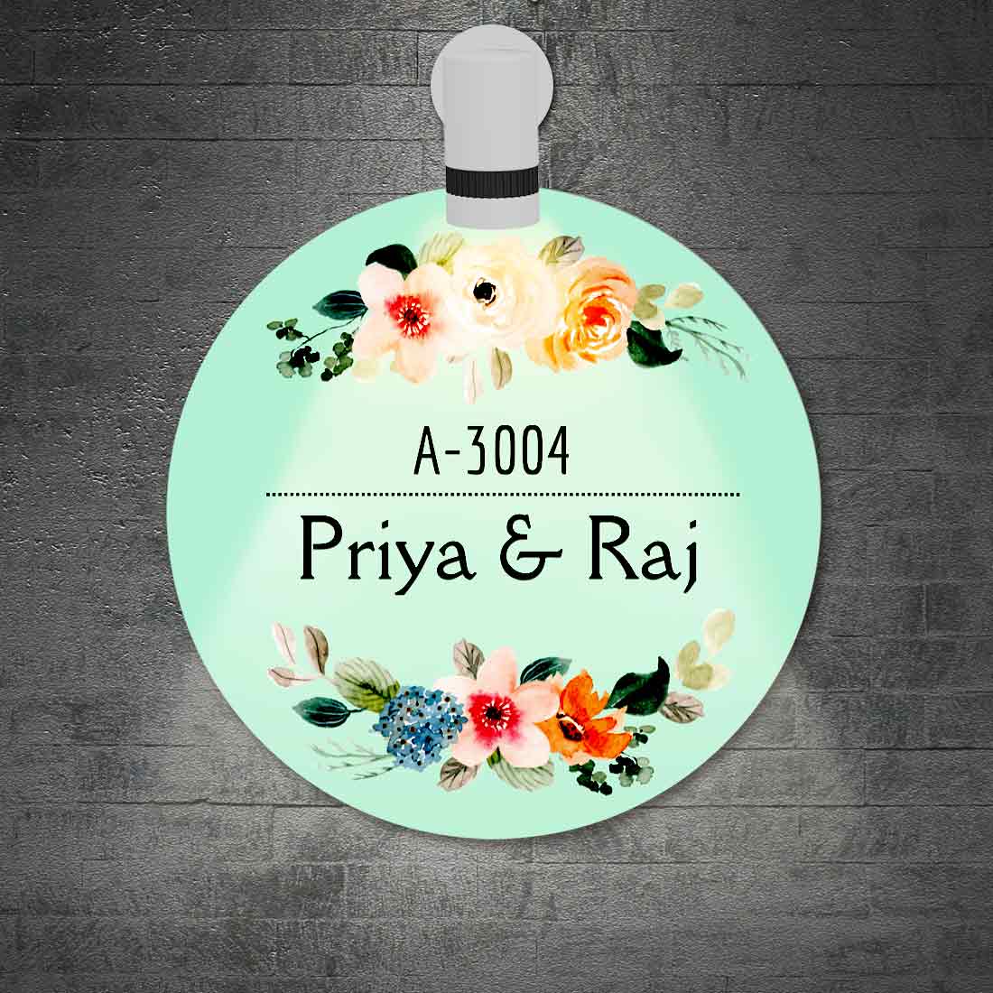 Buy Personalized Round Name Plate for Home Online in India Nutcase
