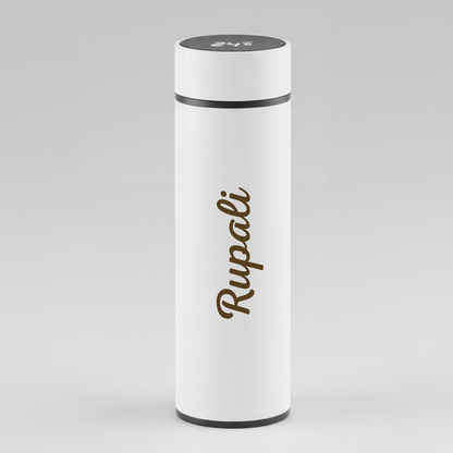 Custom Coffee Flask Thermal for Tea with Temperature Display - Add Name