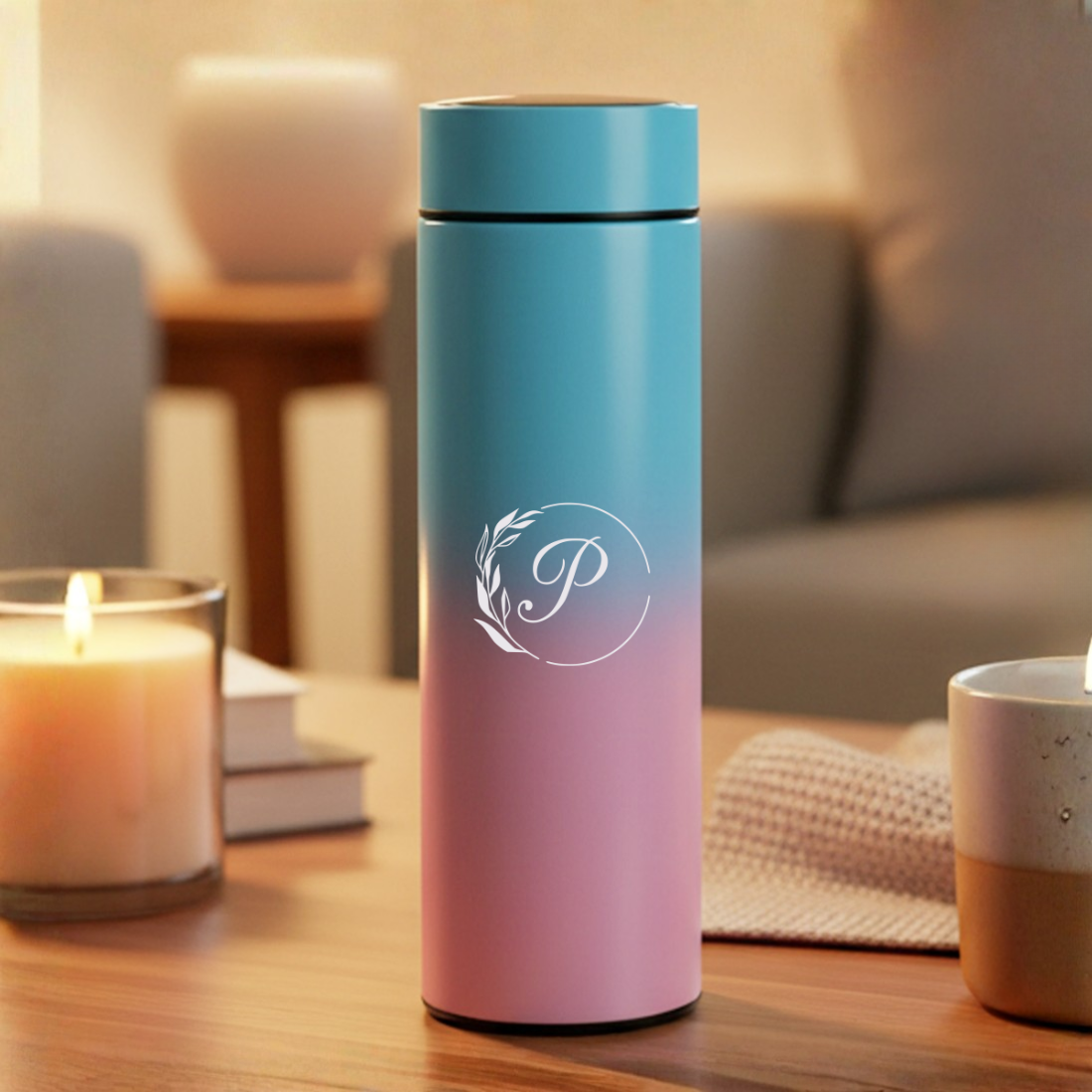 Customized Temperature Water Bottle with Insulated Display Bottle 500ml