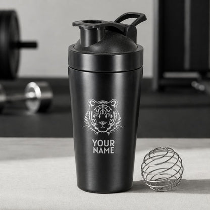 Personalized Protein Shaker for Gym Workout Custom Shake Mixer with Whisk Ball