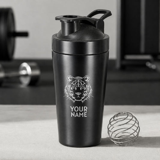 Personalized Protein Shaker for Gym Workout Custom Shake Mixer with Whisk Ball