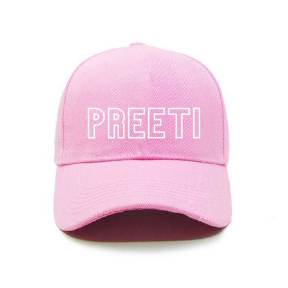 Pink Caps for Women Ladies - Initials