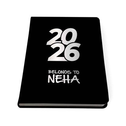 Personalized Diary A5 Size with Premium Hard Cover, Calendar & Planner