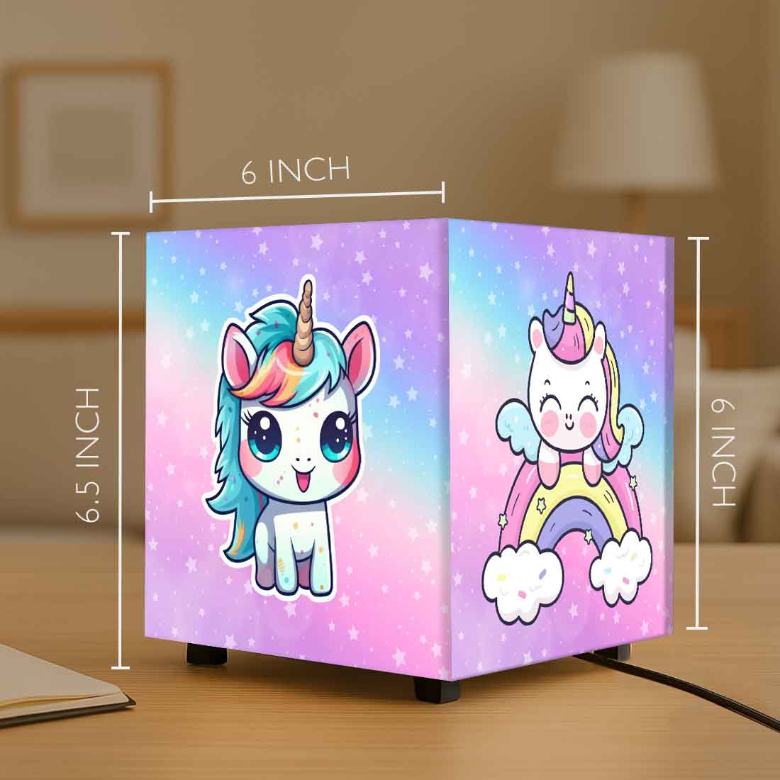 Personalized Unicorn Lamp for Kids – Soft Glow Night Light with Cute Cartoon Design