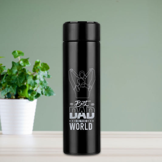 Engraved Coffee Tumbler Flask Gifts for Dad Birthday- World's Best Dad