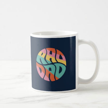 Gifts for Dad Printed Tea Coffee Mug - Rad Dad