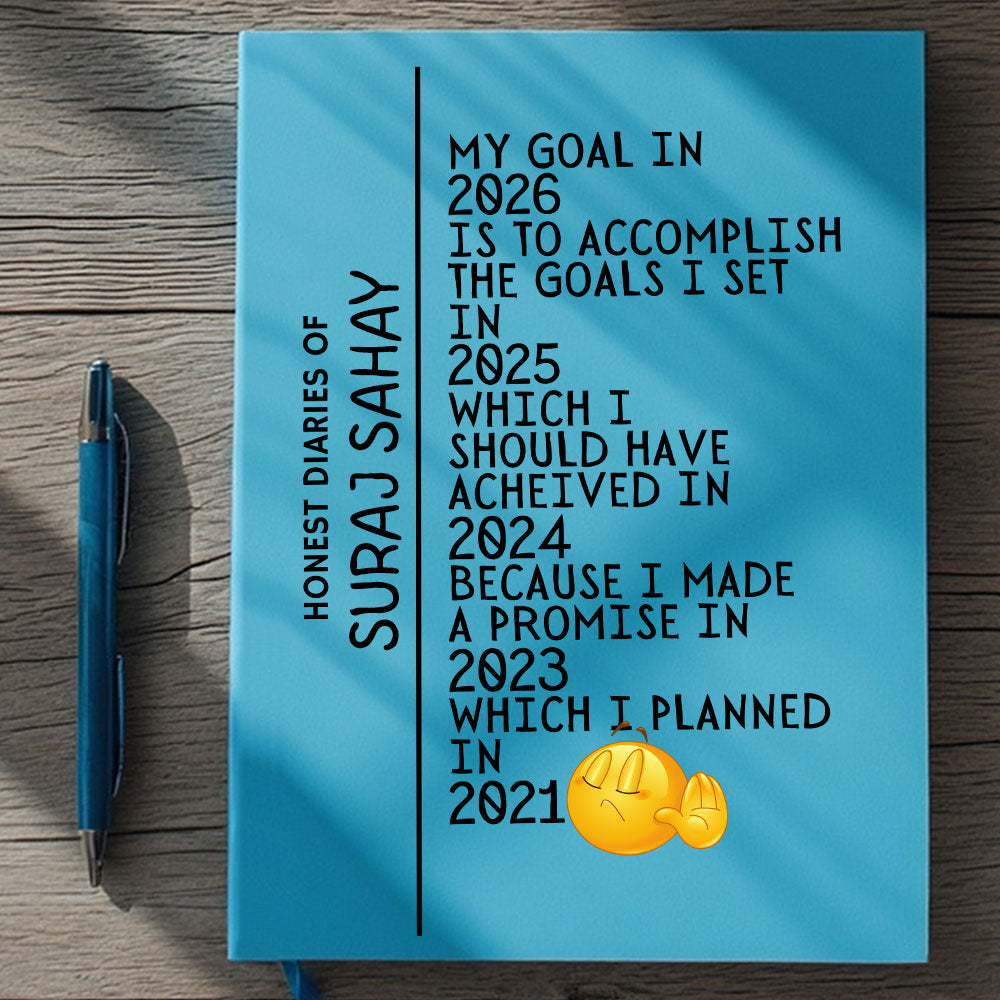 Nutcase Custom Student Daily Diary with Calendar & Planner - A5 Size Hard Cover Diaries