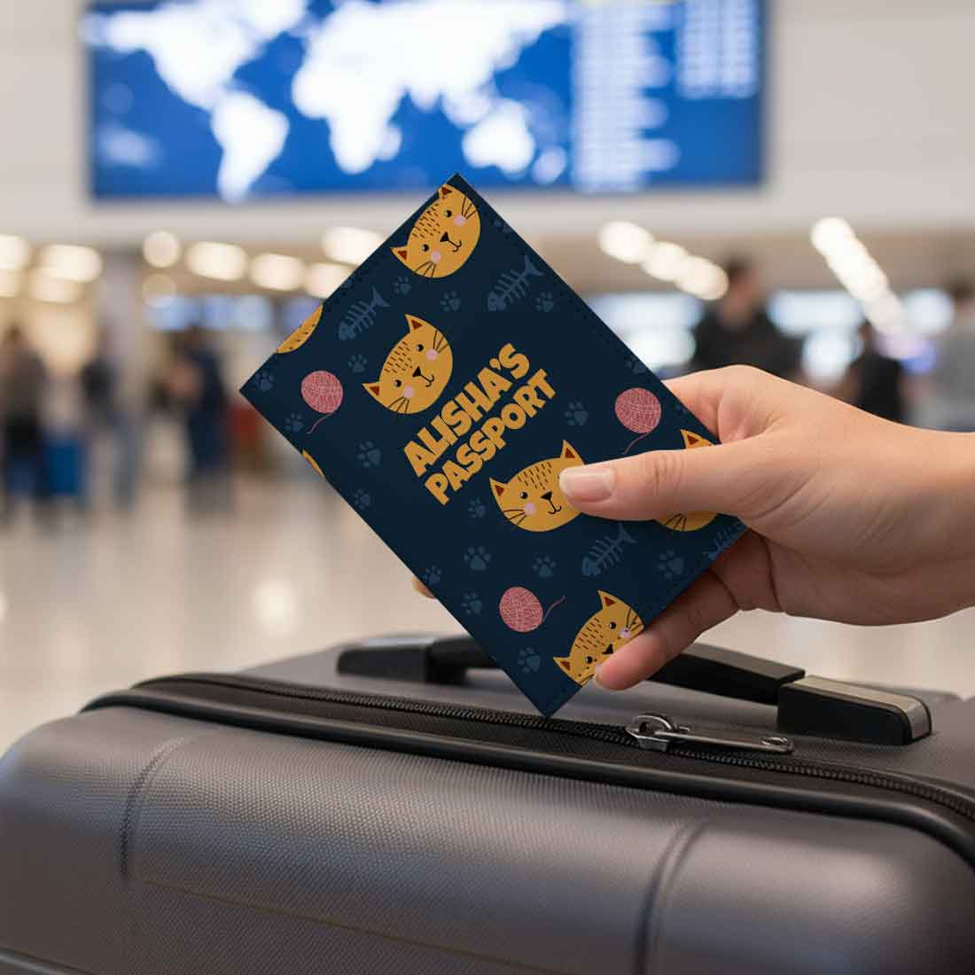 Customized Wall Stickers Poster for Room Décor - Cute Cat Blue