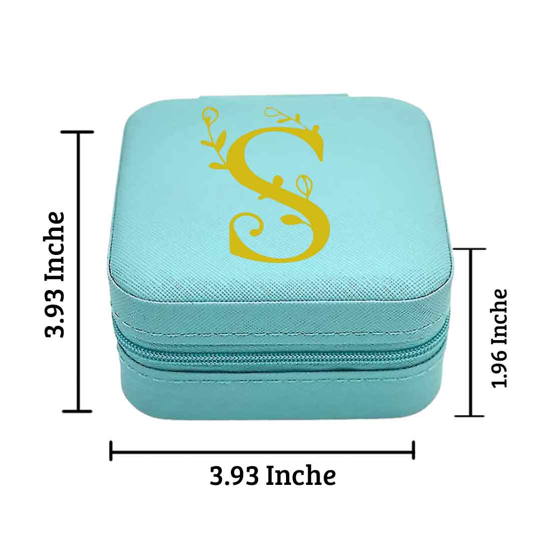 Personalized PU Leather Jewelry Box for Gift Storage Box Organiser Case with Rings Earrings Slots