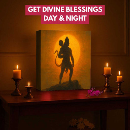 Divine Hanuman Light – LED Spiritual Lamp for Home Temple, Table & Wall Décor