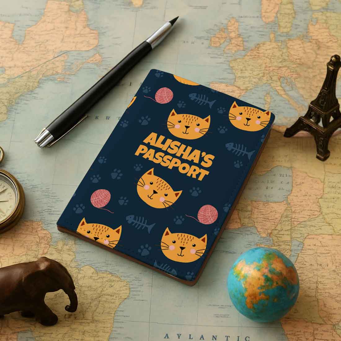 Customized Wall Stickers Poster for Room Décor - Cute Cat Blue