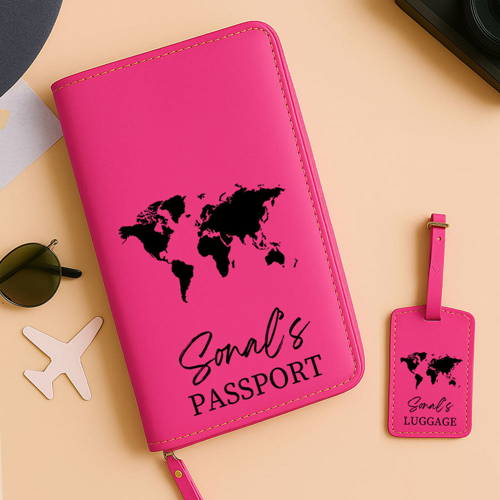 Personalized Travel Organizer with Luggage Tag