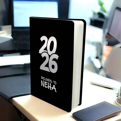 Personalized Diary A5 Size with Premium Hard Cover, Calendar & Planner