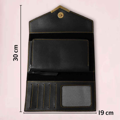 Women's Clutch Purse with Name - Faux Leather Ladies Wallet