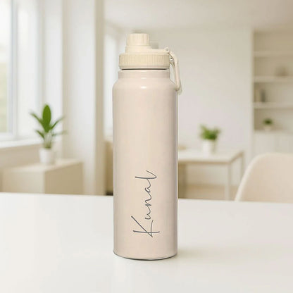 Nutcase Custom Bottle 800ml / 1000ml Double Insulated Water Bottle with Name - Keeps Water Hot/Cold for Hours