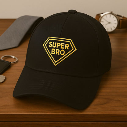 Raksha Bandhan Gift Brother Cap – Minimalist Cotton Cap with Adjustable Metal Strap | Super Bro