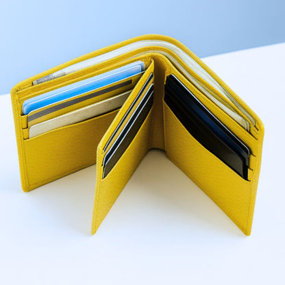 Custom Wallet for Men – Genuine Leather Premium Wallet with 9 Card Slots, Flip iCard Slot & 2 Cash Compartments