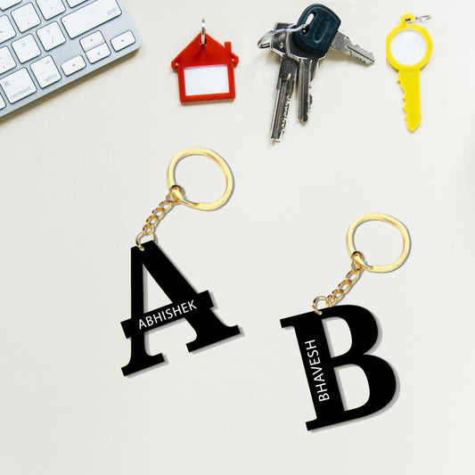 Customized Name Keychain for Couples Anniversary Gift Ideas
