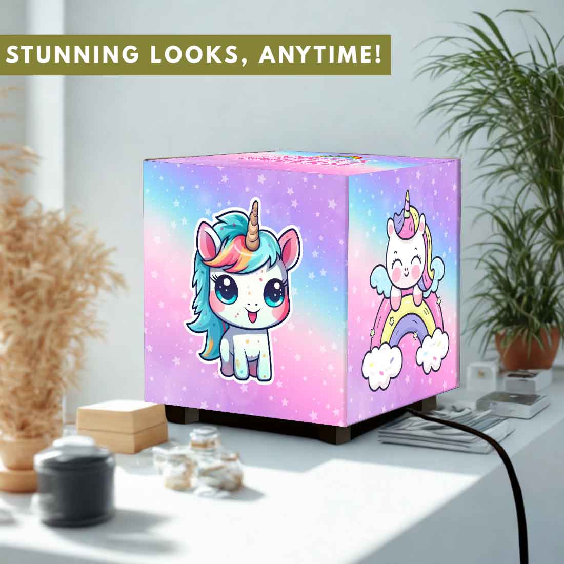Personalized Unicorn Lamp for Kids – Soft Glow Night Light with Cute Cartoon Design