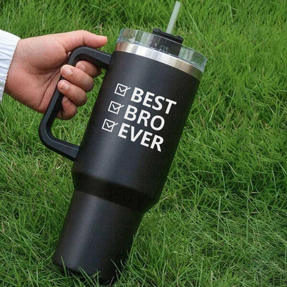 Coffee Tumbler 1200ml Presents for Brother - Large Insulated Travel Mug Raksha Bandhan Gift