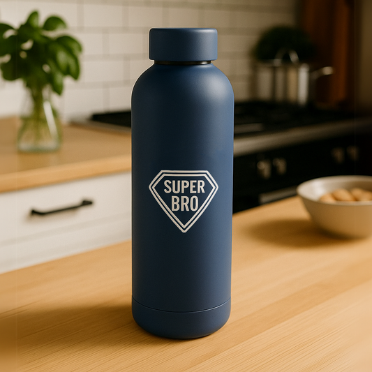 Double Insulated Stainless Steel Bottle – 500ml Raksha Bandhan Gift for Brother Leakproof, BPA-Free | Super Bro