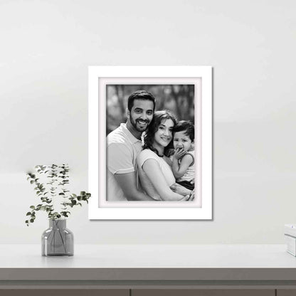 Personalised Photo Frames - White Wall Frames 8x10 Inch for Home (Set of 4)