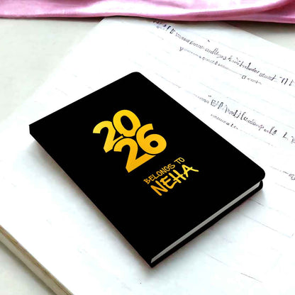 Personalized Diary A5 Size with Premium Hard Cover, Calendar & Planner