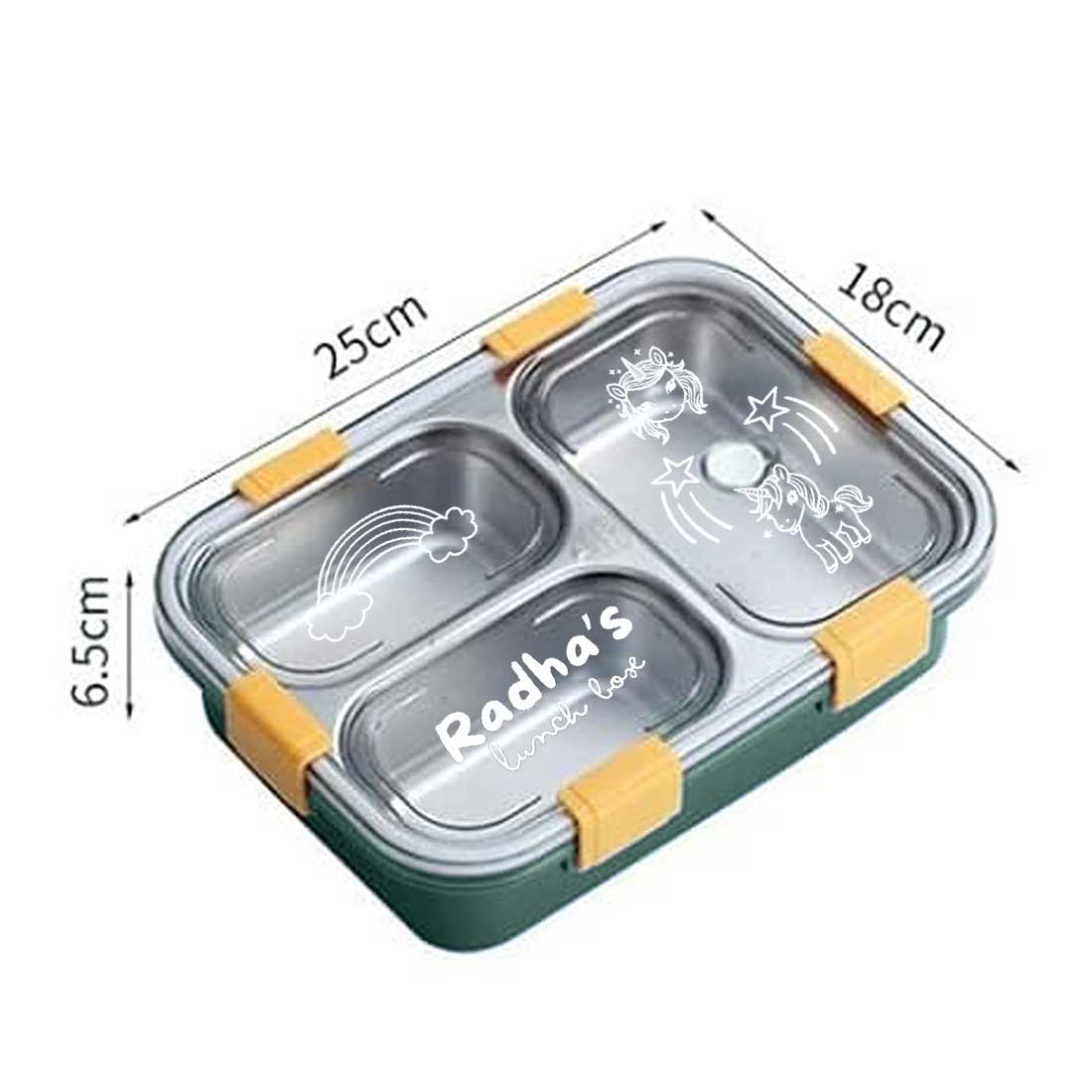 Personalized Tiffin Box Stainless Steel Children’s Lunch Box