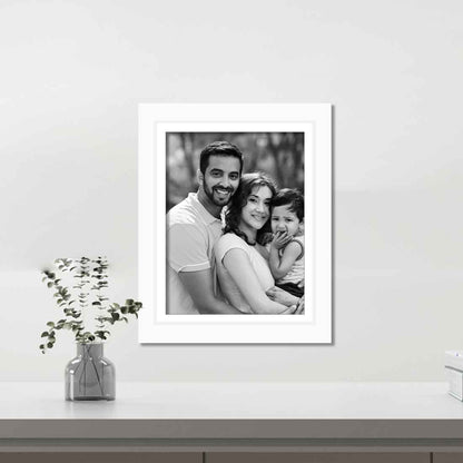 Black and White Wall Frames Customized Photo Frame Decor 8x10 inch (Set of 9)