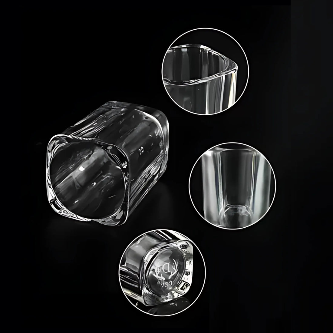 Nutcase Personalised Shot Glasses Engraved Initial