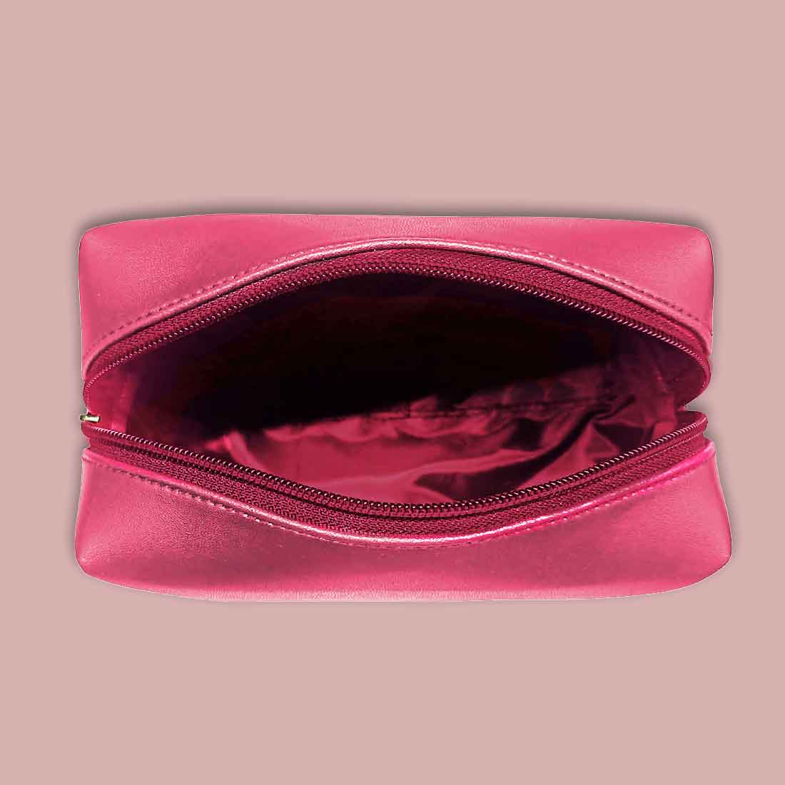 Mother’s Day Gift Box – Travel Combo Set for Mom (Passport Cover, Luggage Tag & Toiletry Bag in Pink PU Leather) - Floral Monogram