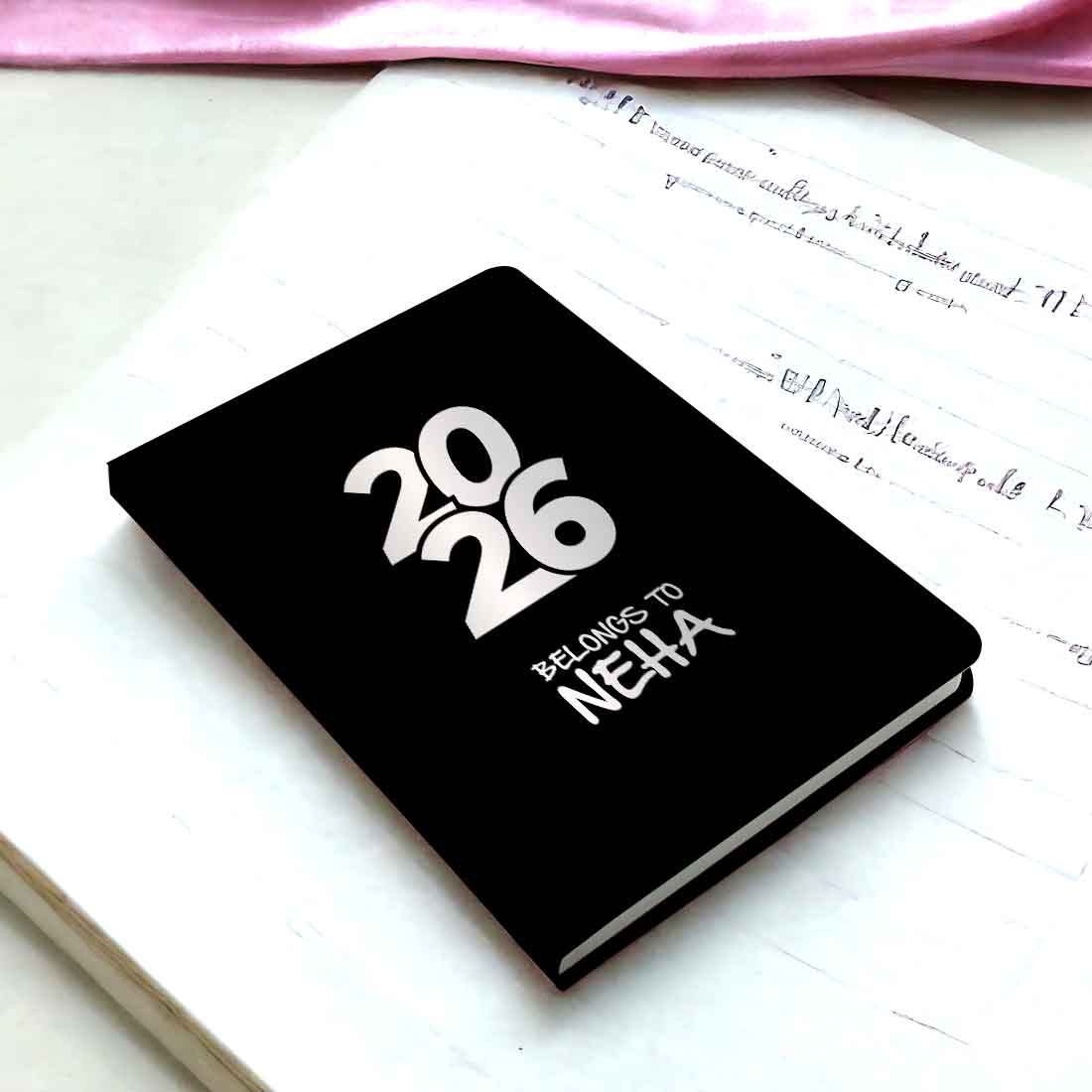 Personalized Diary A5 Size with Premium Hard Cover, Calendar & Planner