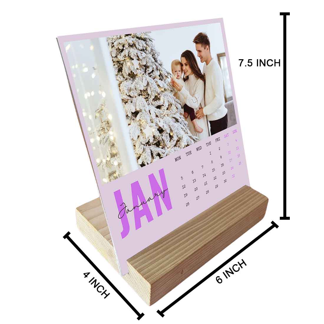 Nutcase Personalized Calendars with Pictures - Beautiful Calendars with Wooden Stand