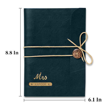 Personalized Diary with Pen and Charms - Premium PU Leather Diaries and Pen