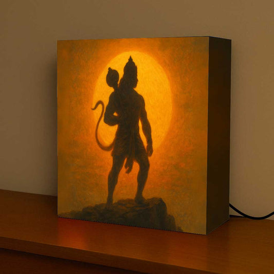 Divine Hanuman Light – LED Spiritual Lamp for Home Temple, Table & Wall Décor