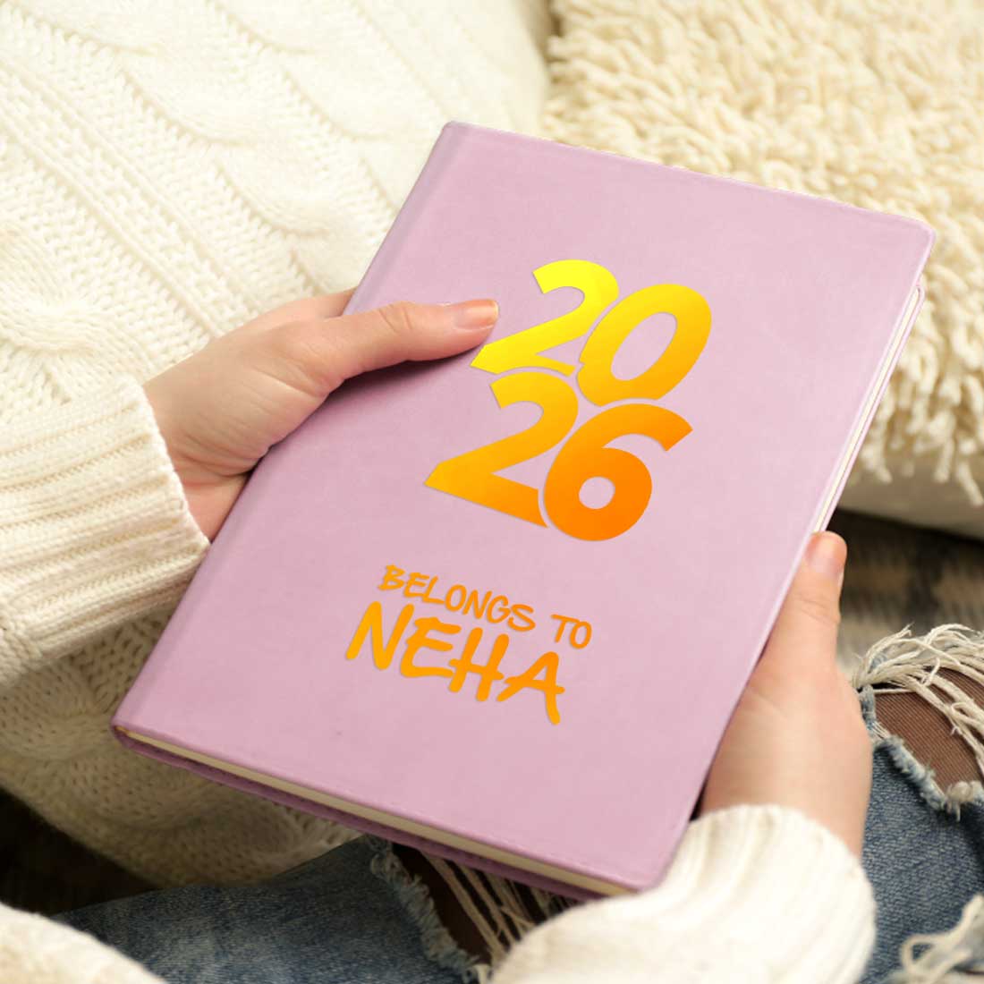 Personalized Diary A5 Size with Premium Hard Cover, Calendar & Planner