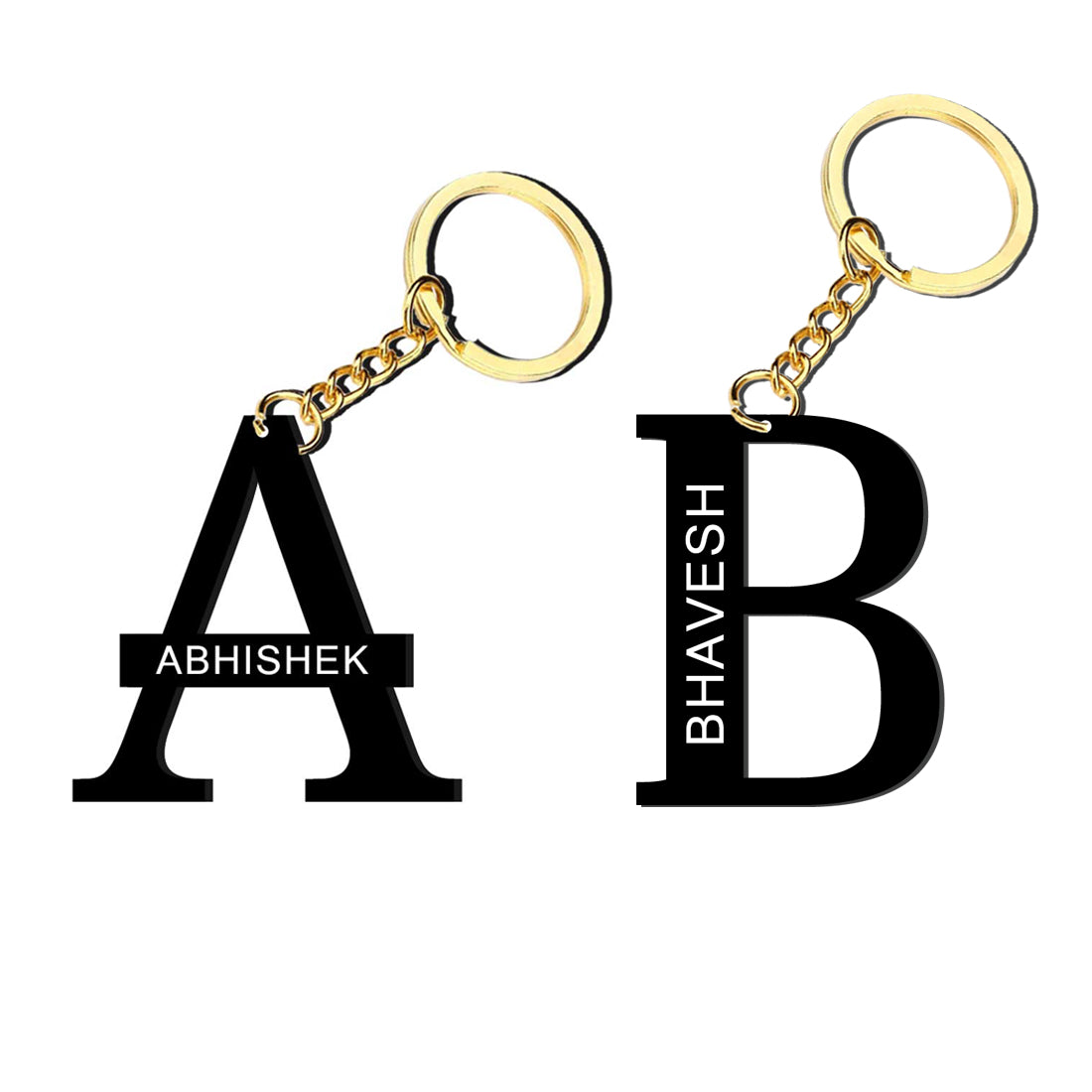 Customized Name Keychain for Couples Anniversary Gift Ideas