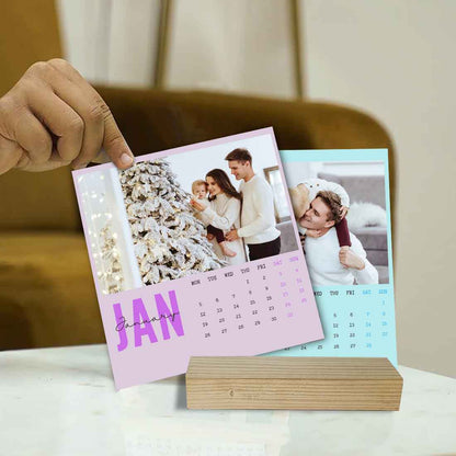 Nutcase Personalized Calendars with Pictures - Beautiful Calendars with Wooden Stand