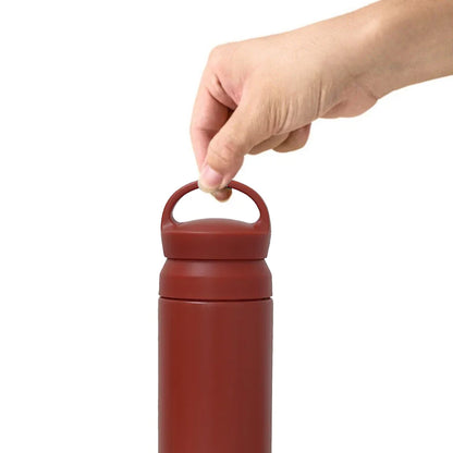 Personalized Stainless Steel Drink Bottle - Insulated Black Water Bottle 500ml