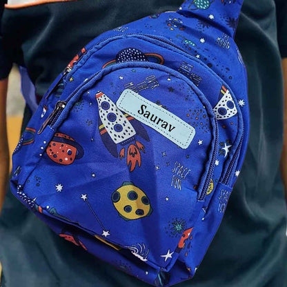 Personalized Mini Crossbody Bag for Kids' Space-Themed  – Fun, Functional, and Durable for Everyday Adventures