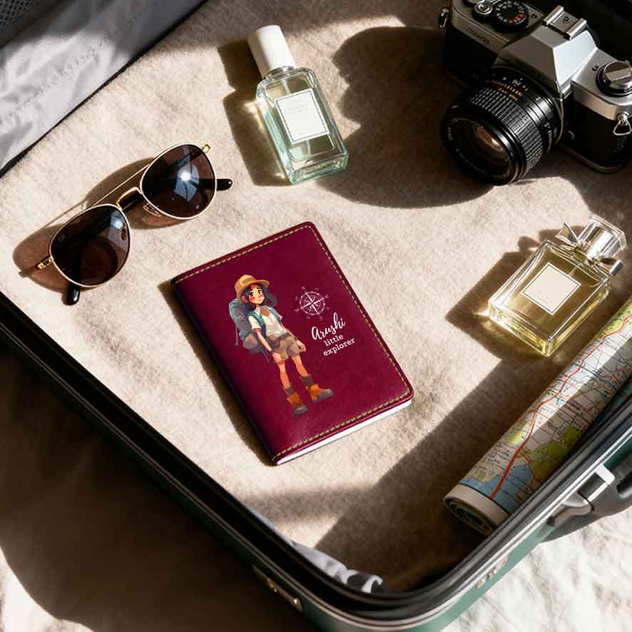 Childrens Passport Holder For Kids  - Little Explorer