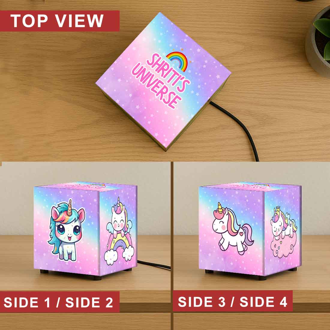 Personalized Unicorn Lamp for Kids – Soft Glow Night Light with Cute Cartoon Design