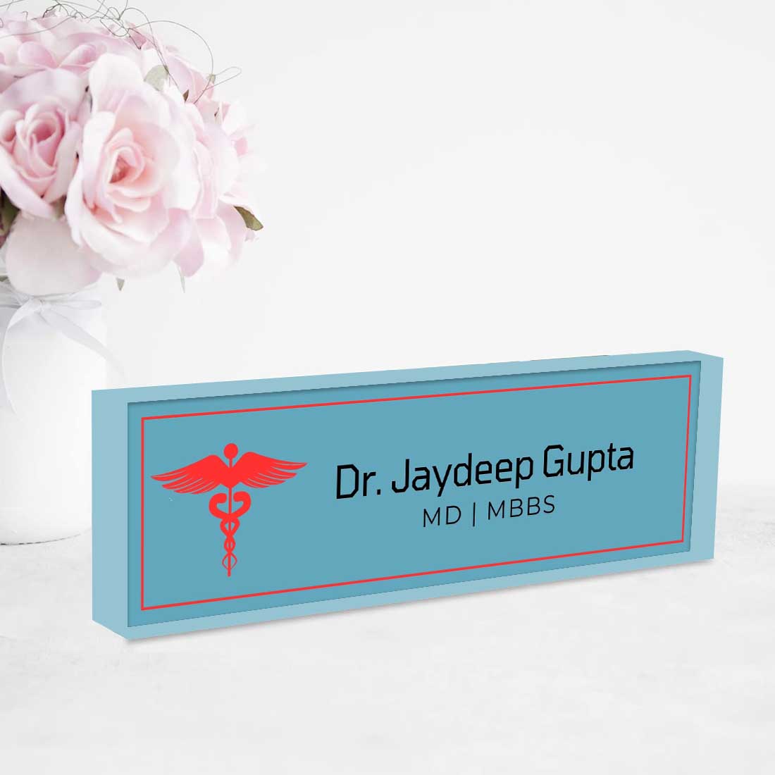 Doctor Desk Name Plate for Table | Nutcase India