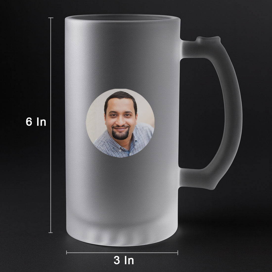Customized Beer Mug Glass - Add Your Photo