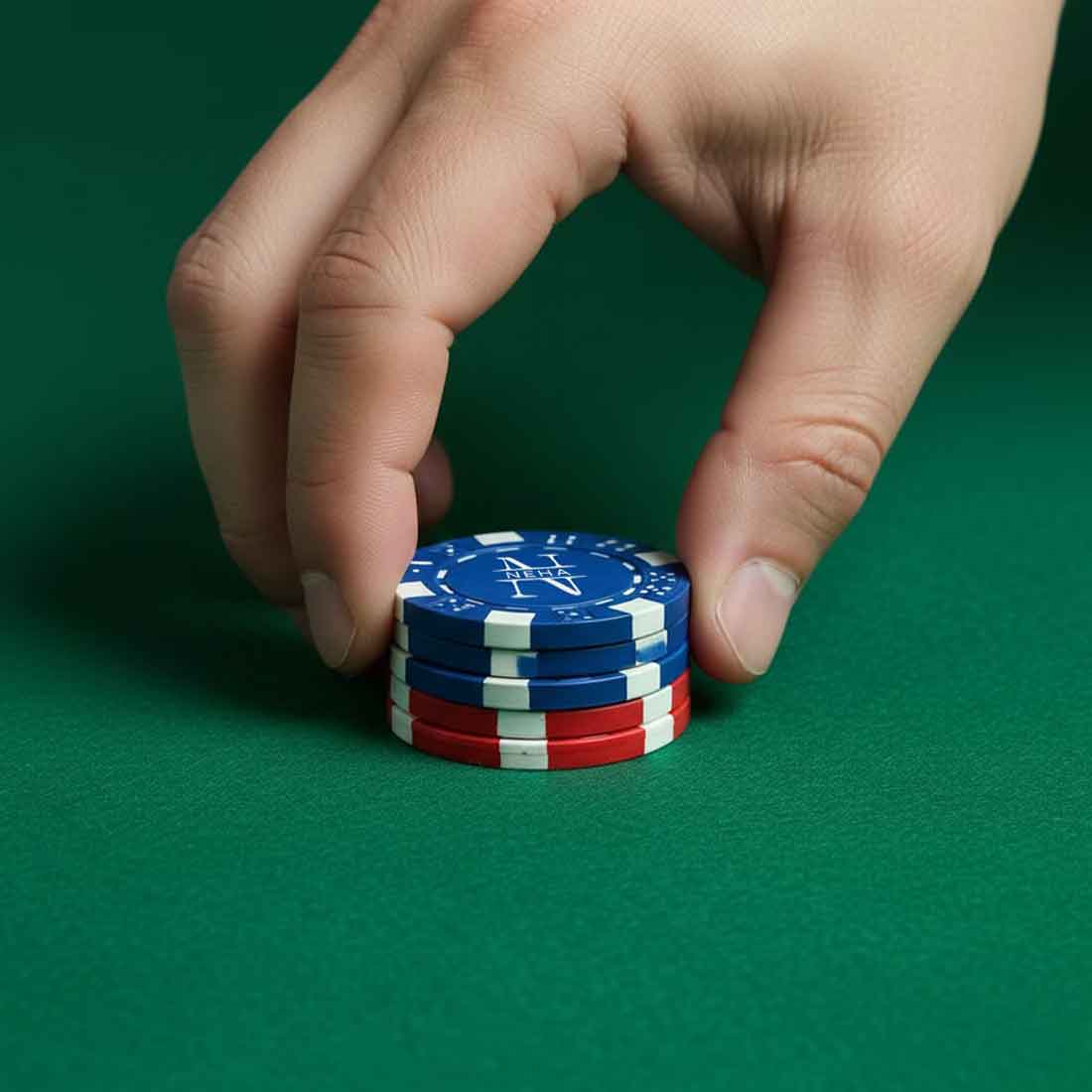 Premium Poker Chips- Personalized Clay Poker Coin with Playing Cards Non-Tearable & Waterproof (100/200/300 in 5 Colors-Colors May Vary)