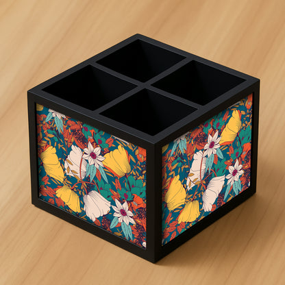 Cutlery Stand Spoon Holder Organizer for Dining Table - Autumn Leaves