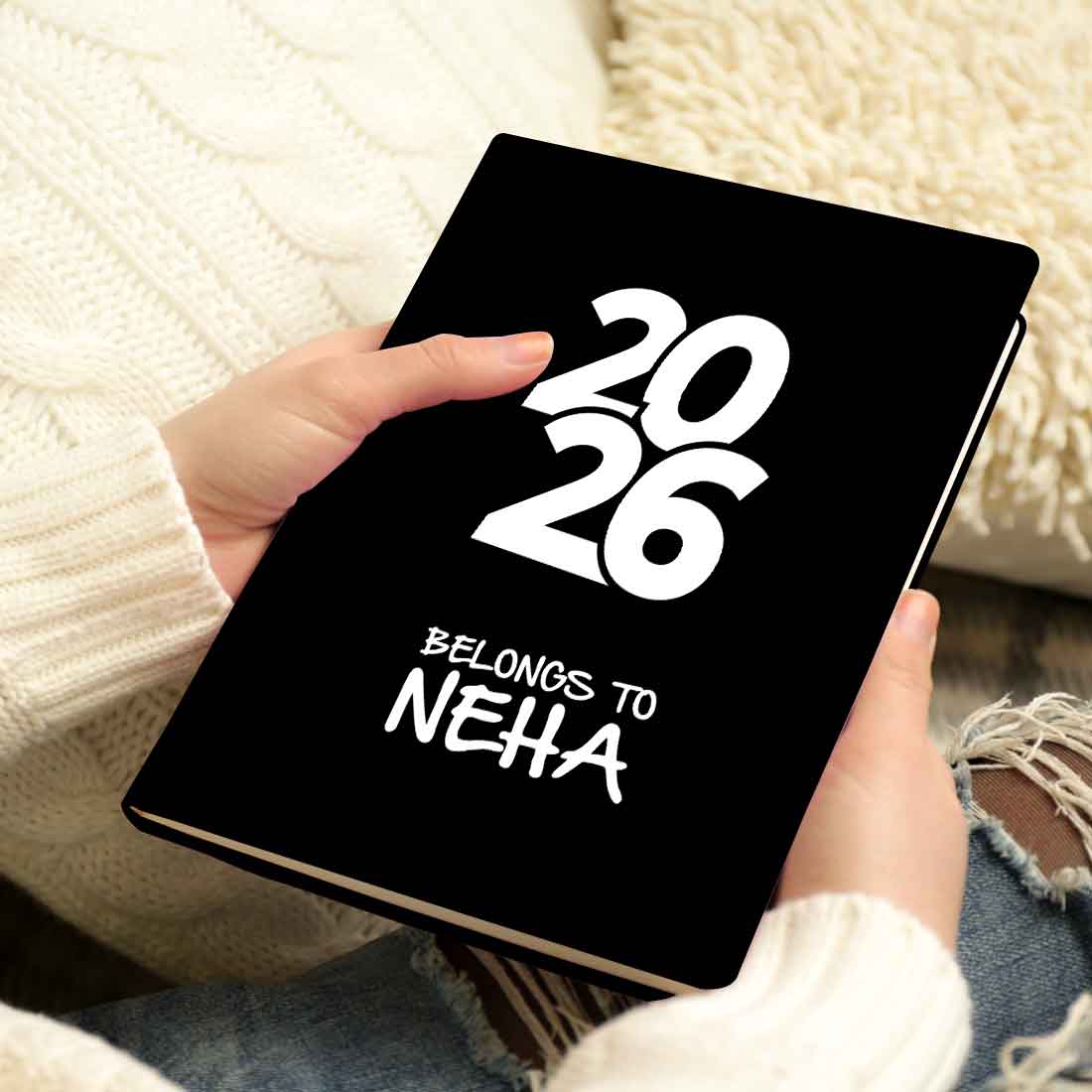 Personalized Diary A5 Size with Premium Hard Cover, Calendar & Planner