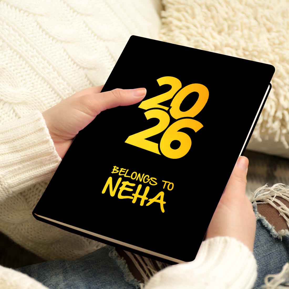 Personalized Diary A5 Size with Premium Hard Cover, Calendar & Planner