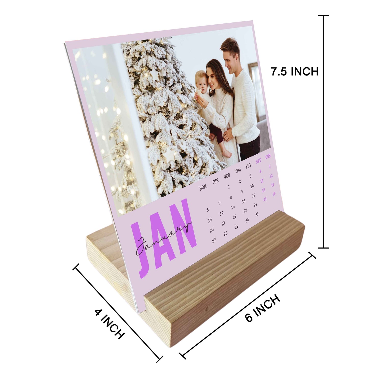 Nutcase Personalized Calendars with Pictures - Beautiful Calendars with Wooden Stand